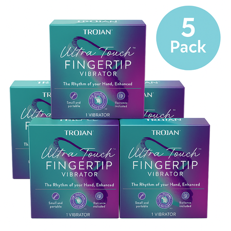 Trojan Ultra Touch Fingertip Vibrator 5 Pack - pleasure vibrators for intimate moments