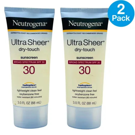 Ultra Sheer Dry-Touch Sunscreen SPF 30 3 fl oz 2 Pack New 1