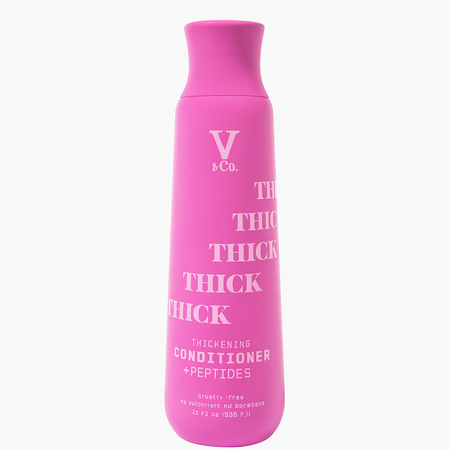 V&Co Thickening Conditioner with Peptides 12 fl oz bottle for volumizing and strengthening hair