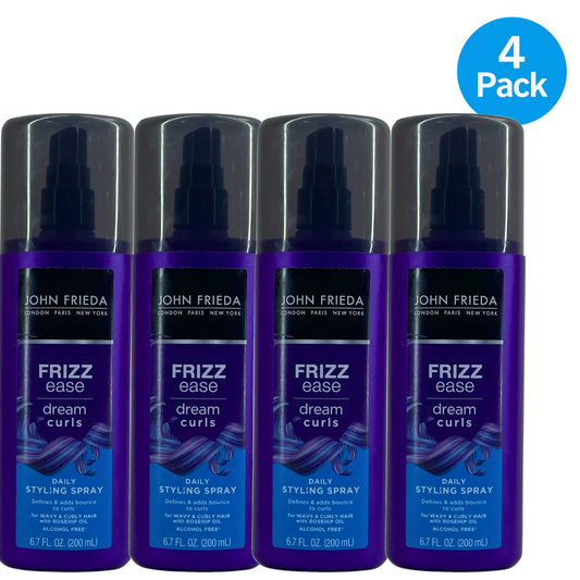 John Frieda Frizz Ease Dream Curls Styling Spray 6.7 Oz 4 Pack New