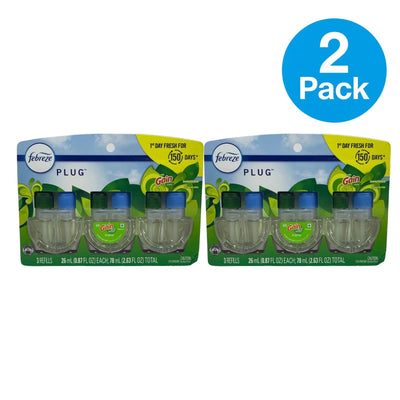 Febreze PLUG Gain Original Scent 3 Refills 2 Pack New