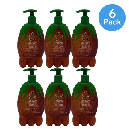Raw Sugar Kids Shampoo Conditioner Coconut Aloe 12 oz bottle 6 pack