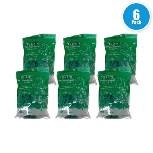 Gum Professional Clean Extra Strong Shred-Resistant 900 Total Pack of 6 New