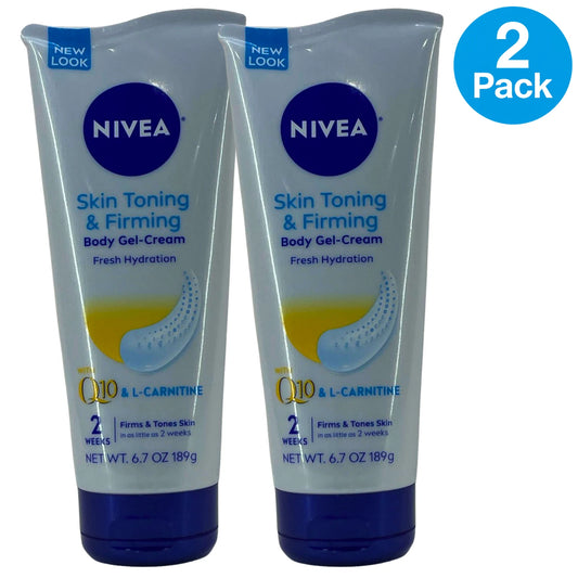 Nivea Skin Toning & Firming Body Gel-Cream 6.7 oz 2 Pack New
