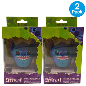 Disney Lilo & Stitch Bitty Boomers Mini Portable Bluetooth Speaker 2 Pack New