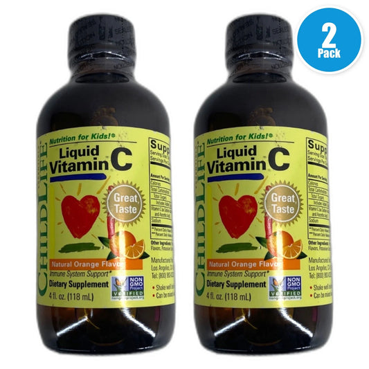 ChildLife Essentials Liquid Vitamin C Pure Supplement Exp 02/27 Pack of 2 New