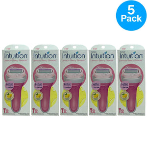 Schick Intuition Lemon Berry Breeze Razor 5 Pack New
