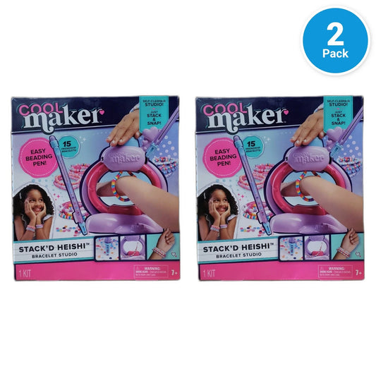 Cool Maker Stack'd Heishi Studio Bracelet Maker Pack of 2 New