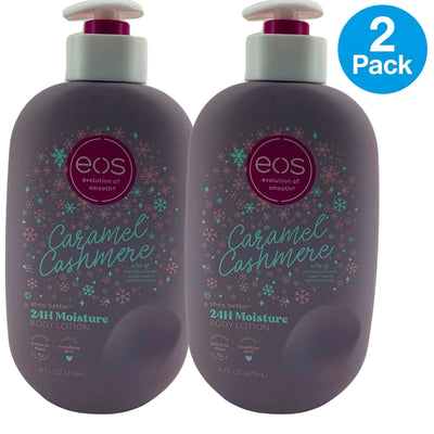 EOS Shea Better 24H Moisture Body Lotion Caramel Cashmere 16 Fl Oz 2 Pack New