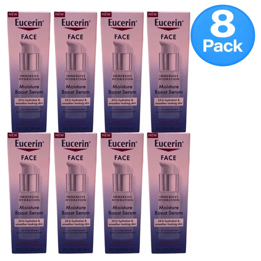 Eucerin Face Immersive Hydration Moisture Boost Serum 1 fl oz 8 Pack New