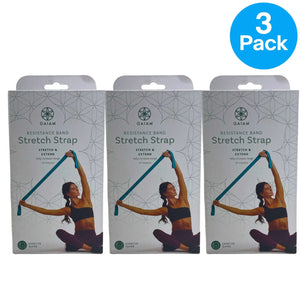 Gaiam Resistance Band Stretch Strap Physical Therapy Exercise 3 Pack New