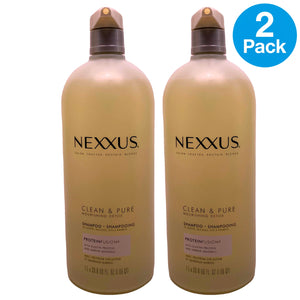 Nexxus Clean & Pure Nourishing Detox Proteinfusion Shampoo 1000ml 2 Pack Bundle