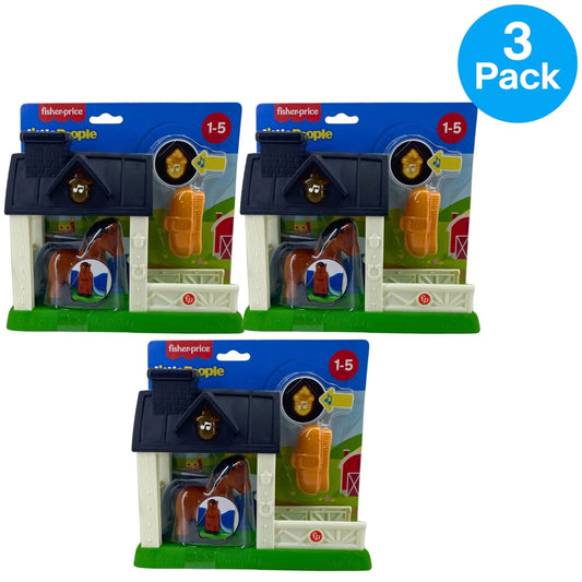Fisher-Price Little People Horse Stable Playset Toddler Toy 3 Pack New