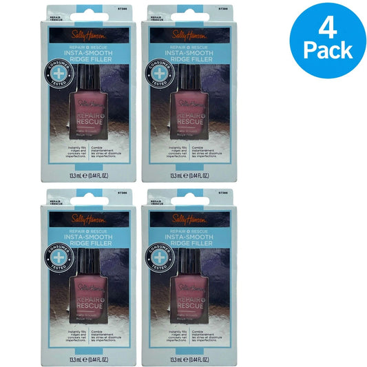 Sally Hansen Repair Rescue Insta-Smooth Ridge Filler 0.44oz 4 Pack New