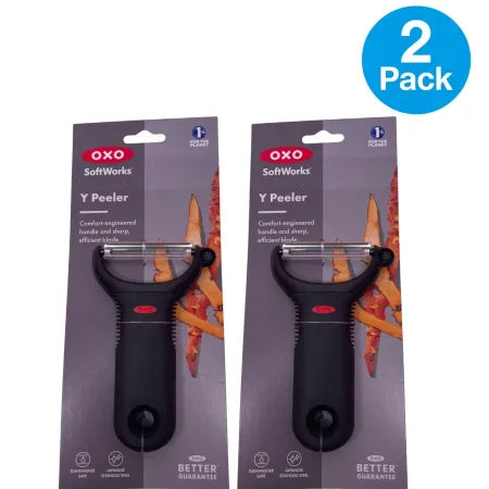 OXO SoftWorks Y Peeler Japanese Stainless Steel 2 Pack New