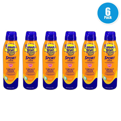 Banana Boat Sport Ultra Clear SPF 50 Sunscreen Spray 6oz Exp 12/26 Pack of 6 New