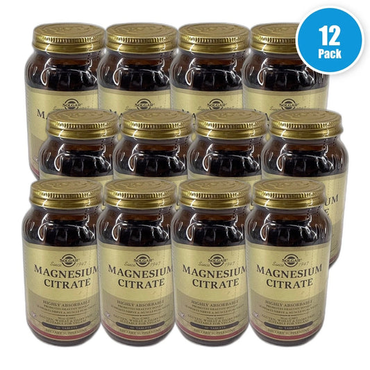 Solgar Magnesium Citrate 60 Tablets Dietary 720 Total Exp 04/27 Pack of 12 New
