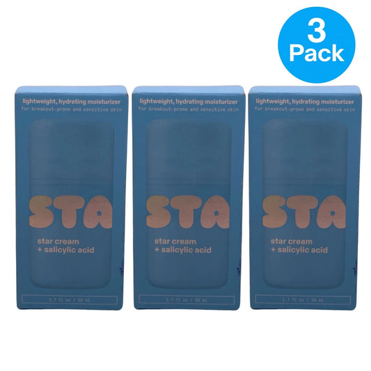 Starface Star Cream Salicylic Acid 1.7 fl oz 3 Pack acne treatment skincare product
