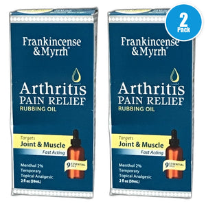 Frankincense Myrrh Arthritis Pain Relief Rubbing Oil Exp 02/27 Pack of 2 New