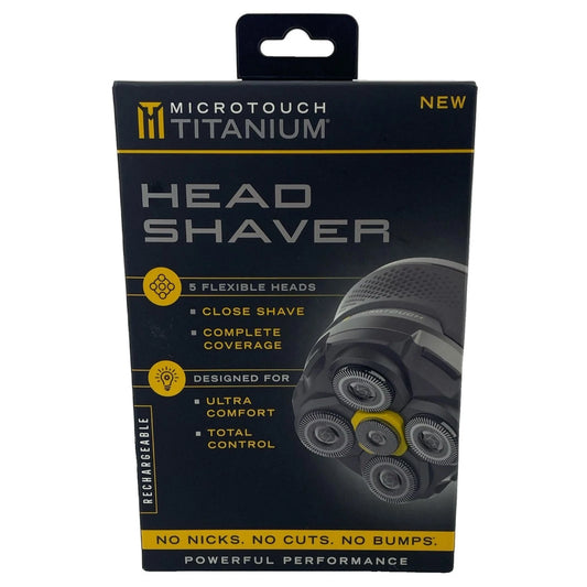MiMicroTouch Titanium Head Shaver 5 Flexible Heads Rechargeable New