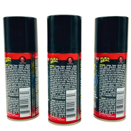 Flex Seal Liquid Rubber Sealant Coating Black 2oz – 3 Pack – New 3