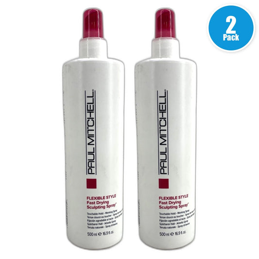 Paul Mitchell Fast Drying Sculpting Spray Hair Styling Product Pack of 2 New