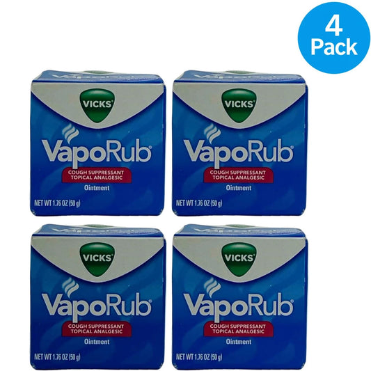 Vicks VapoRub Ointment 1.76 Oz 4 Pack New