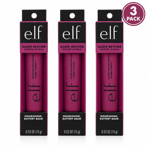 e.l.f. Glow Reviver Melting Lip Balm Yummy Gummy Nourishing 0.52 oz 3 Pack