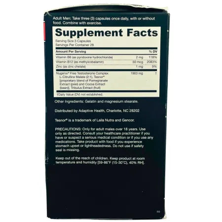 Nugenix T-Boost Free Testosterone Formula 84 Capsules – Exp 03/2026 2