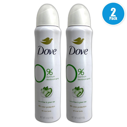 Cucumber Green Tea Deodorant Spray 72 Hour Protection 3 Count Pack of 2 New