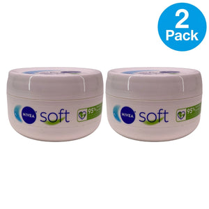 Nivea Soft Moisturizing Cream 6.8 Oz 2 Pack New