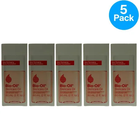 Bio-Oil Skincare Oil 5 Pack Bundle for scars and stretch marks treatment