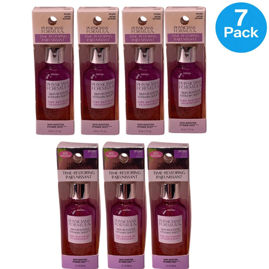 Physicians Formula Skin Booster Vitamin Shot Time-Restoring 1 fl oz bottles 7-pack set