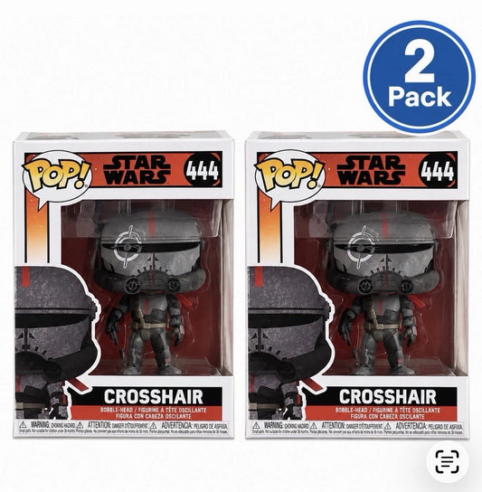 Funko POP! Star Wars the Bad Batch Crosshair #444 Bobble Head Pack of 2 New