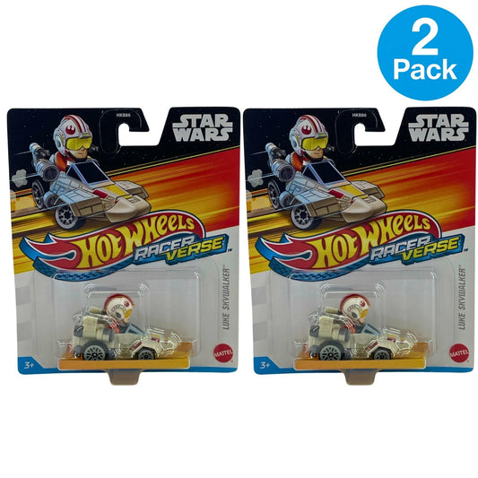 Hot Wheels RacerVerse Star Wars Luke Skywalker Die-Cast Car 2 Pack New