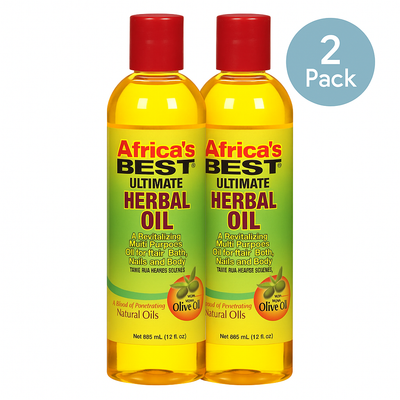 Africa's Best Ultimate Herbal Oil 12 fl oz - 2 Pack - New