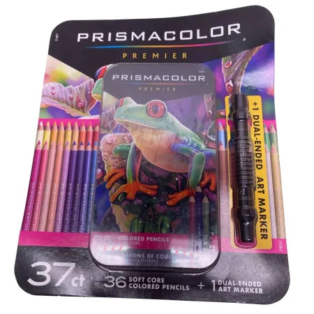 Prismacolor Premier 36 Soft Core Colored Pencils set with marker included