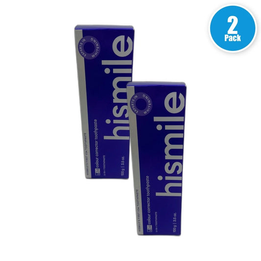 Hismile Colour Corrector V34 Toothpaste Whitening 3.5oz Pack of 2 New