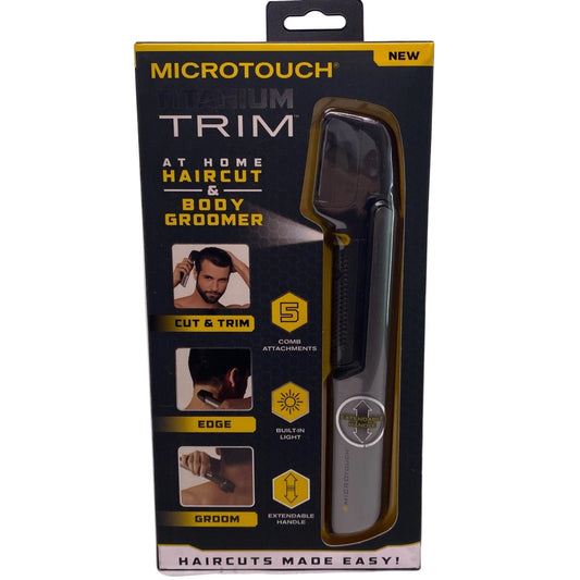 MicroTouch Titanium Trim cordless haircut and body groomer with titanium blades