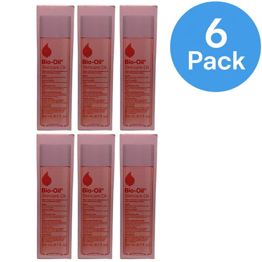 Bio-Oil Scar and Stretch Mark Treatment Oil 6.7oz bottles 6 pack bundle for skin care