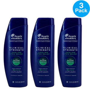 Head & Shoulders Clinical Strength Cooling Itch Relief Shampoo 13.5 oz bottle 3 pack