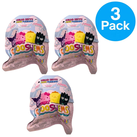 Hello Kitty & Friends Squooshems Mystery Figure - Squishmallows - 3 Pack Bundle
