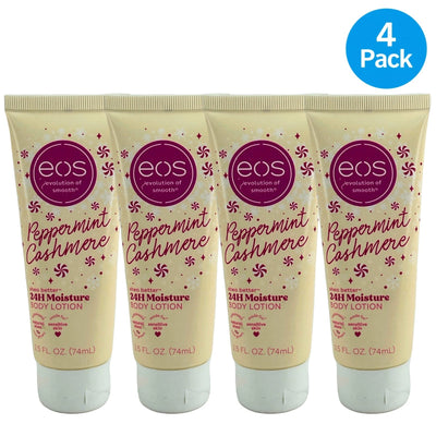EOS Shea Better 24H Moisture Body Lotion Peppermint Cashmere 2.5 Fl Oz 4 Pack