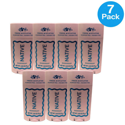 Native Fresh Mistletoe Natural Deodorant Stick 2.65 oz 7 Pack New