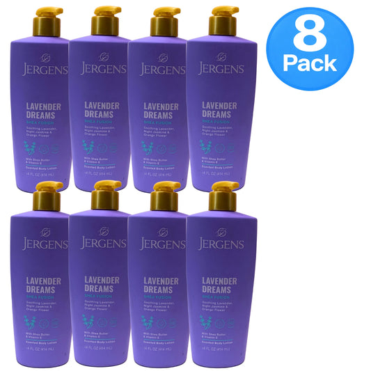 Jergens Lavender Dreams Shea Fusion Scented Body Lotion with Shea Butter & Vitam