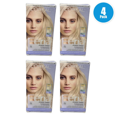 L'Oréal Feria Power Toner Anti-Brass Demi-Permanent Ice Blonde Pack of 4 New