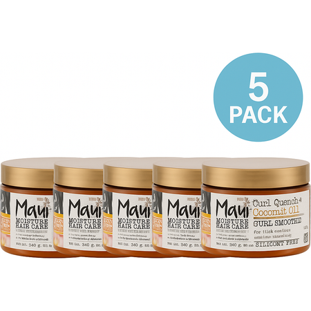 Maui Moisture Curl Smoothie Coconut Oil 12 oz 5 Pack New