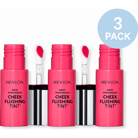 Revlon PhotoReady Cheek Flushing Tint 3 Pack in assorted shades for natural blush coverage
