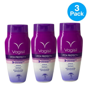 Vagisil Itch Protect+ Daily Creme Wash Shea Butter 12 fl oz 3 Pack New