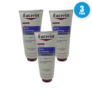 Eucerin Skin Calming Cream 14oz Body Lotion for Dry Itchy Skin Pack of 3 New